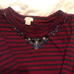 J. Crew embellished top